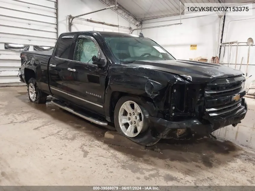 2016 Chevrolet Silverado 1500 2Lz VIN: 1GCVKSECXGZ153375 Lot: 39588079