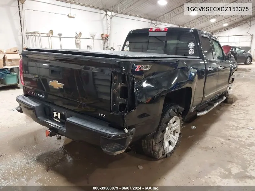 2016 Chevrolet Silverado 1500 2Lz VIN: 1GCVKSECXGZ153375 Lot: 39588079