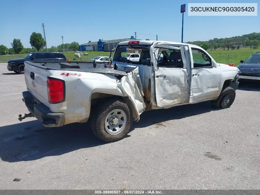 2016 Chevrolet Silverado 1500 Wt VIN: 3GCUKNEC9GG305420 Lot: 39590587