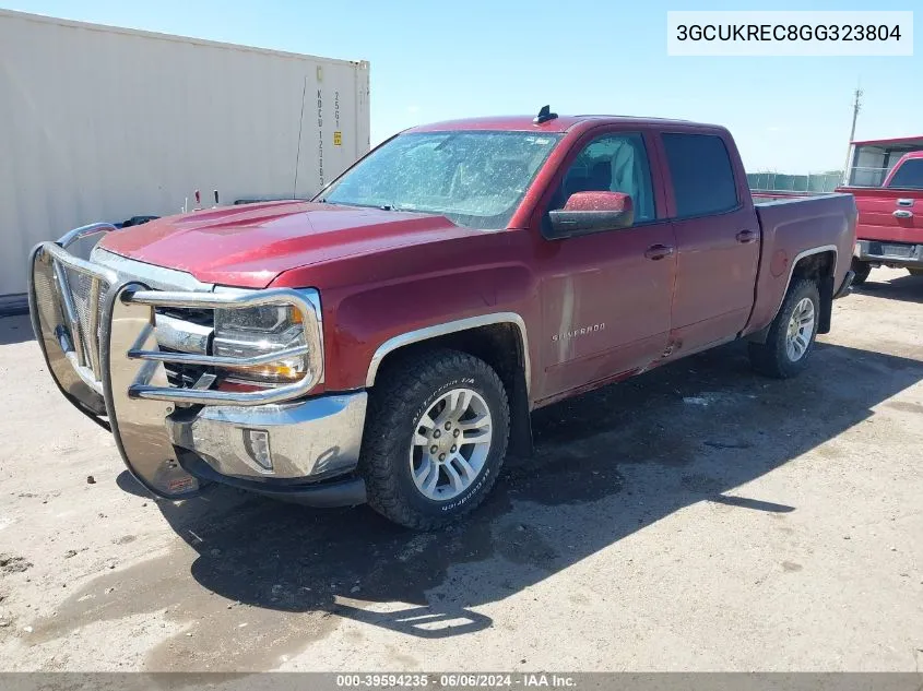 2016 Chevrolet Silverado 1500 1Lt VIN: 3GCUKREC8GG323804 Lot: 39594235