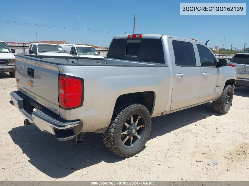 2016 Chevrolet Silverado 1500 1Lt VIN: 3GCPCREC1GG162139 Lot: 39667165