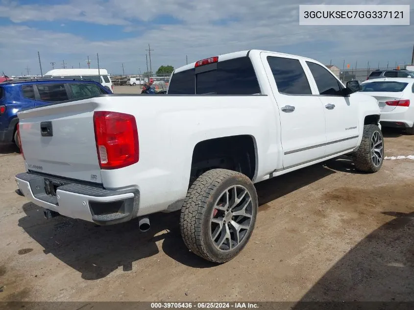 2016 Chevrolet Silverado 1500 2Lz VIN: 3GCUKSEC7GG337121 Lot: 39705436