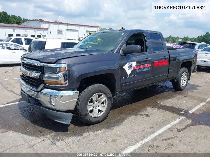 2016 Chevrolet Silverado 1500 1Lt VIN: 1GCVKREC1GZ170882 Lot: 39714422