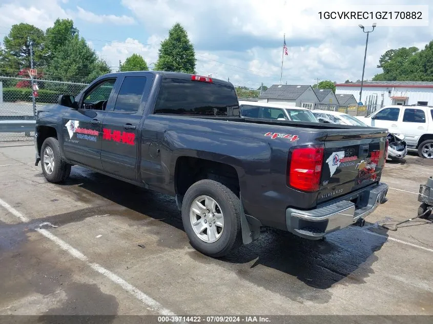 2016 Chevrolet Silverado 1500 1Lt VIN: 1GCVKREC1GZ170882 Lot: 39714422