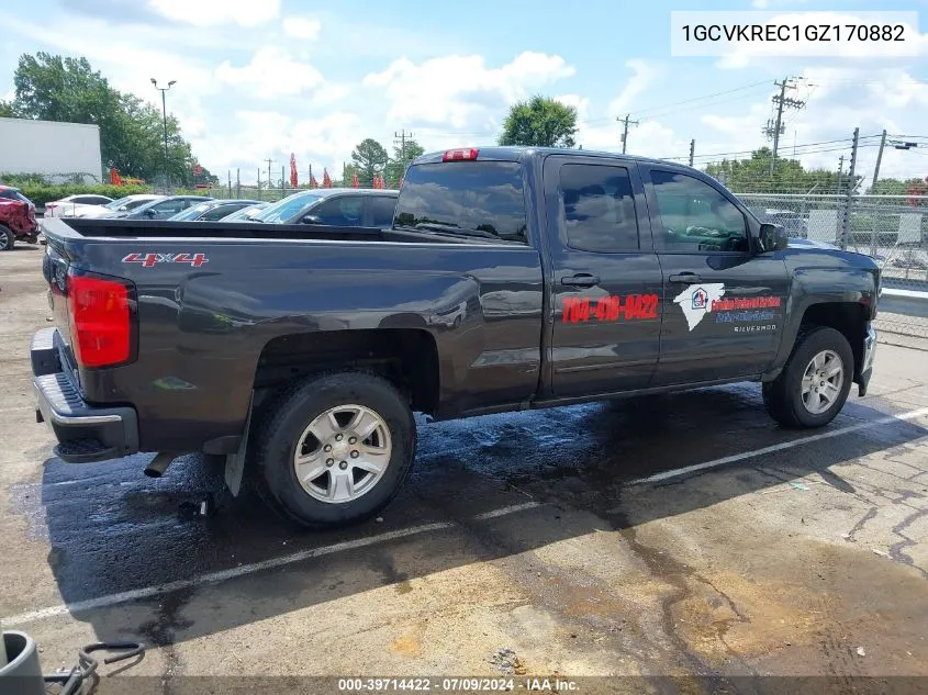 2016 Chevrolet Silverado 1500 1Lt VIN: 1GCVKREC1GZ170882 Lot: 39714422