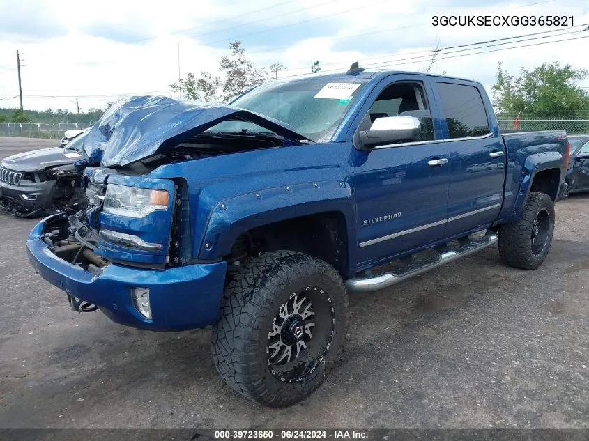 3GCUKSECXGG365821 2016 Chevrolet Silverado 1500 2Lz