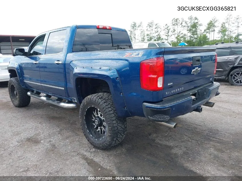 3GCUKSECXGG365821 2016 Chevrolet Silverado 1500 2Lz