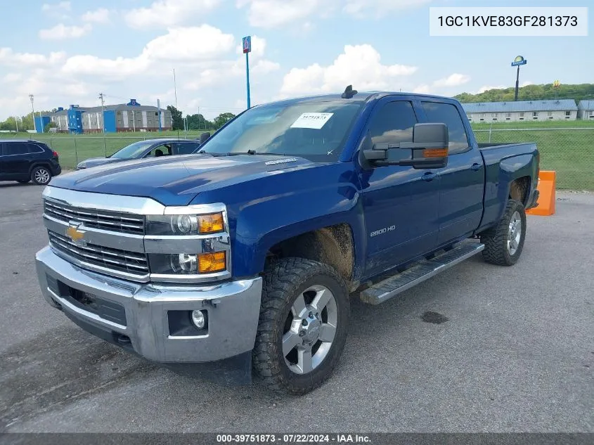 2016 Chevrolet Silverado 2500Hd Lt VIN: 1GC1KVE83GF281373 Lot: 39751873