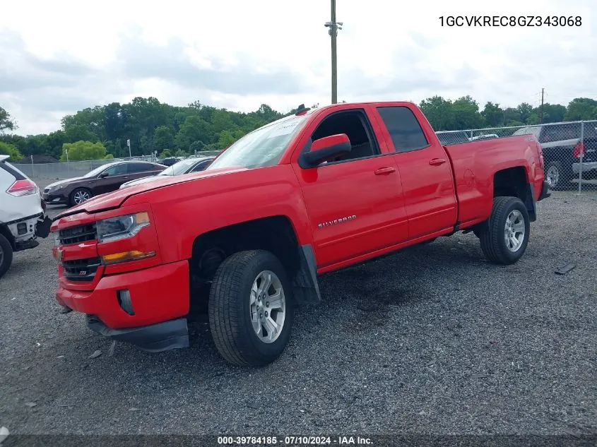 1GCVKREC8GZ343068 2016 Chevrolet Silverado 1500 2Lt