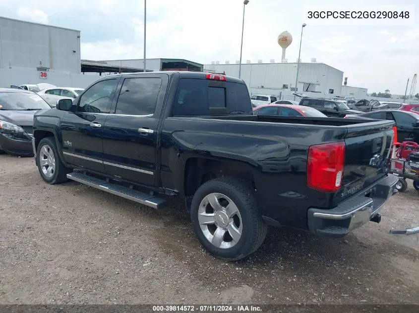 3GCPCSEC2GG290848 2016 Chevrolet Silverado 1500 1Lz