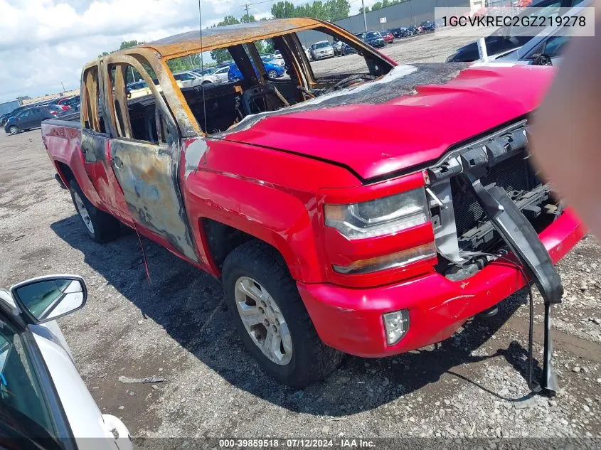 2016 Chevrolet Silverado 1500 2Lt VIN: 1GCVKREC2GZ219278 Lot: 39859518