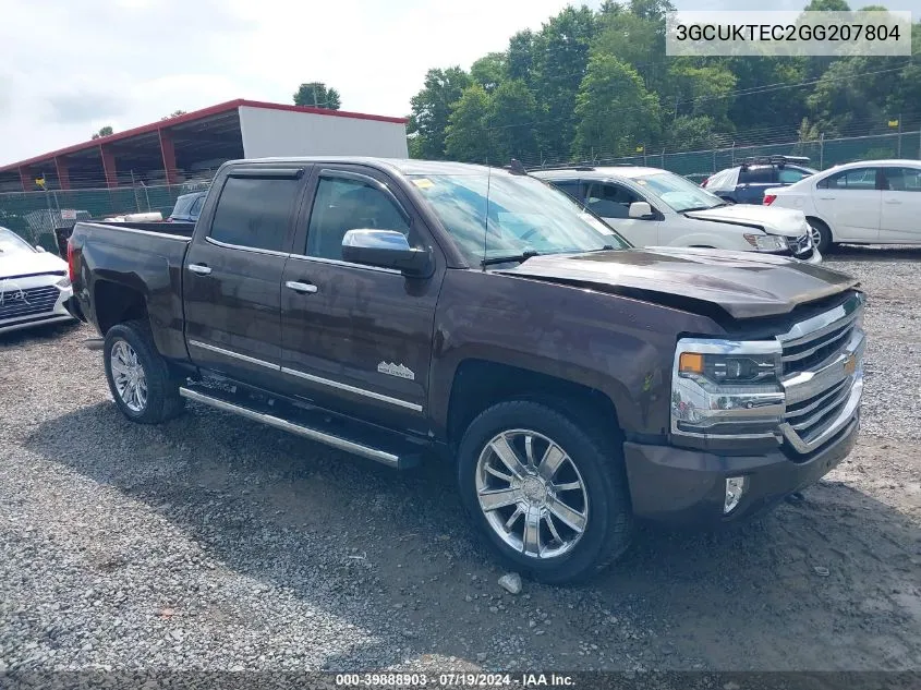 2016 Chevrolet Silverado 1500 High Country VIN: 3GCUKTEC2GG207804 Lot: 39888903