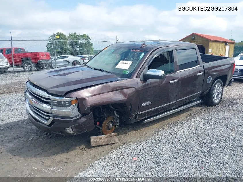 2016 Chevrolet Silverado 1500 High Country VIN: 3GCUKTEC2GG207804 Lot: 39888903