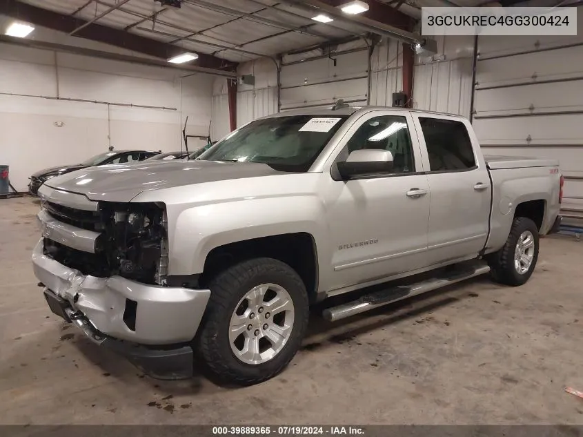 3GCUKREC4GG300424 2016 Chevrolet Silverado 1500 2Lt