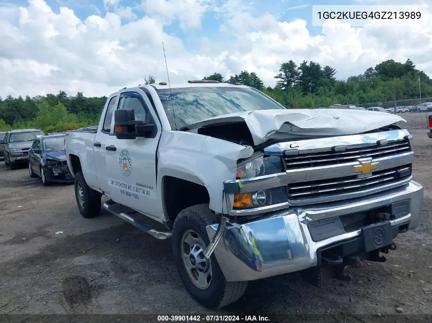 2016 Chevrolet Silverado 2500Hd Wt VIN: 1GC2KUEG4GZ213989 Lot: 39901442