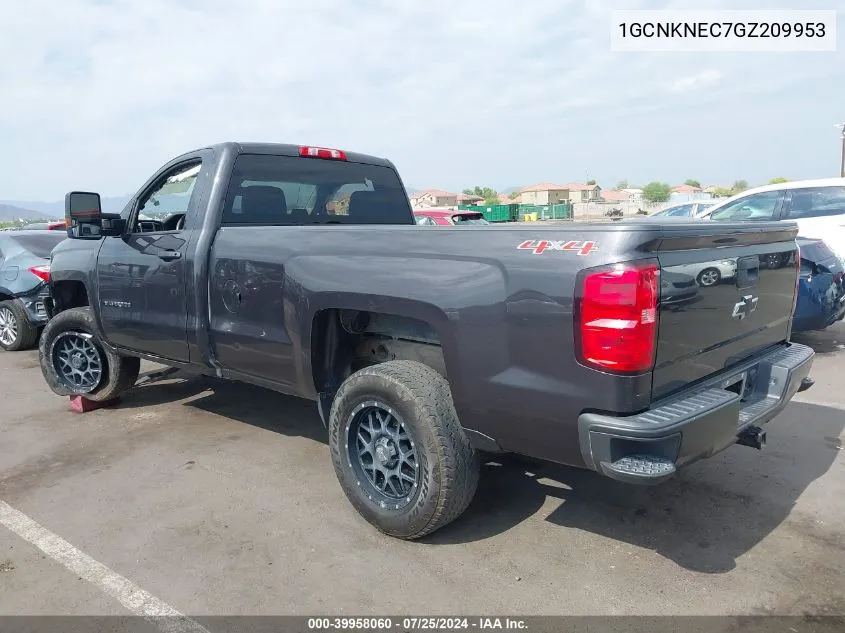 2016 Chevrolet Silverado 1500 Ls/Wt VIN: 1GCNKNEC7GZ209953 Lot: 39958060