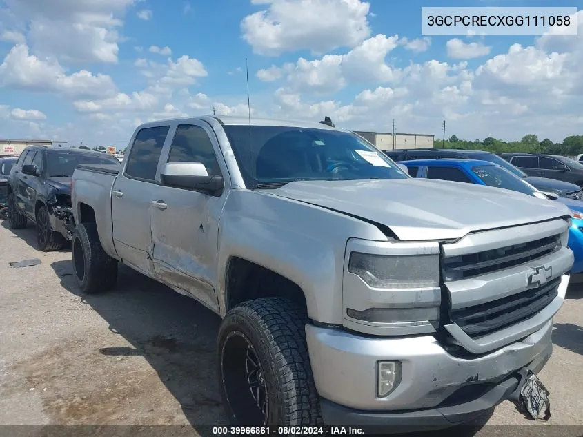 2016 Chevrolet Silverado 1500 1Lt VIN: 3GCPCRECXGG111058 Lot: 39966861