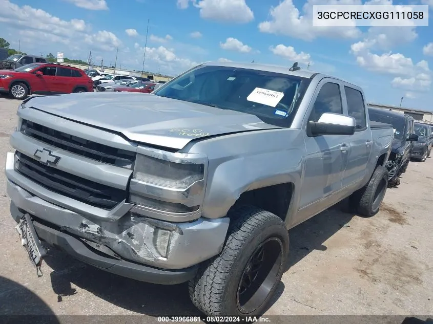 3GCPCRECXGG111058 2016 Chevrolet Silverado 1500 1Lt