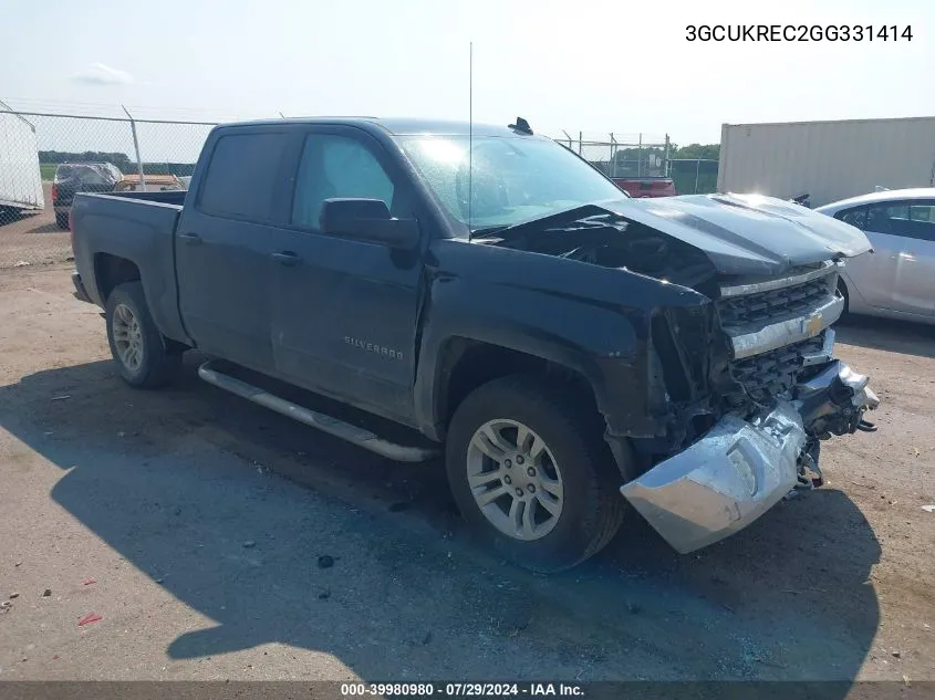 3GCUKREC2GG331414 2016 Chevrolet Silverado 1500 1Lt