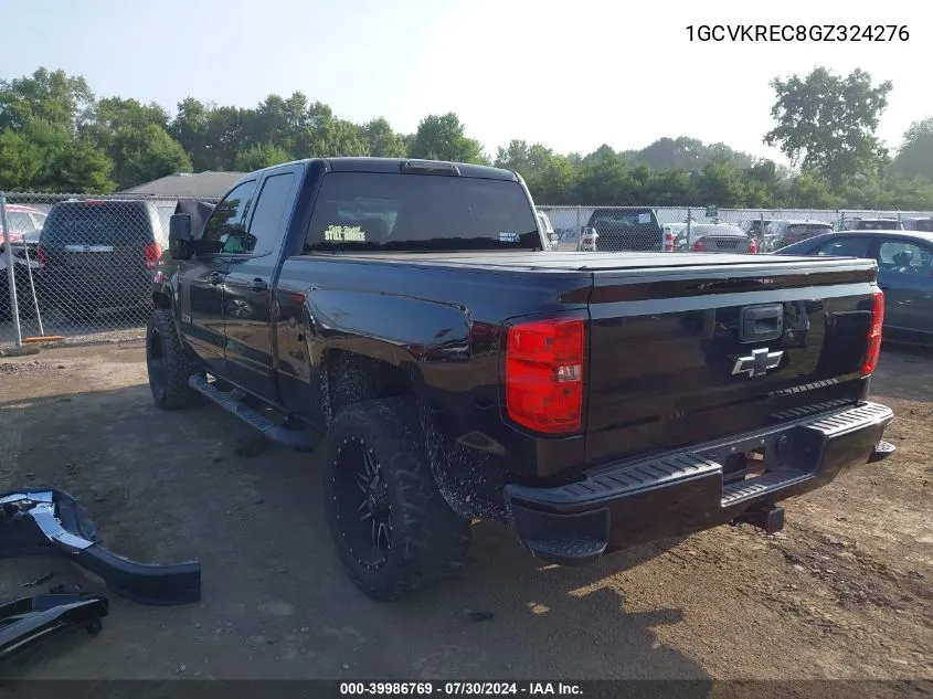 1GCVKREC8GZ324276 2016 Chevrolet Silverado 1500 2Lt