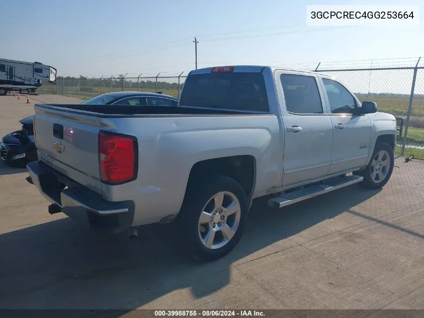 3GCPCREC4GG253664 2016 Chevrolet Silverado 1500 1Lt