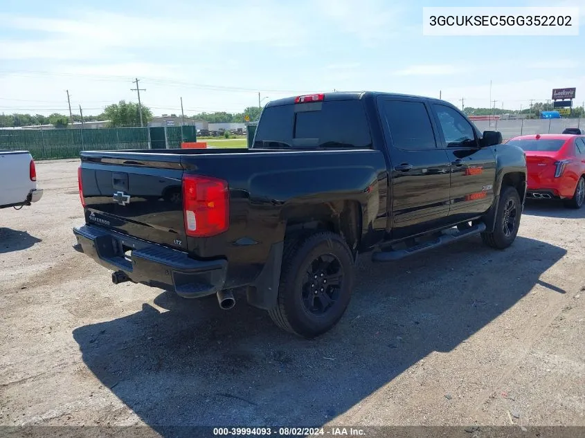 3GCUKSEC5GG352202 2016 Chevrolet Silverado 1500 1Lz/2Lz