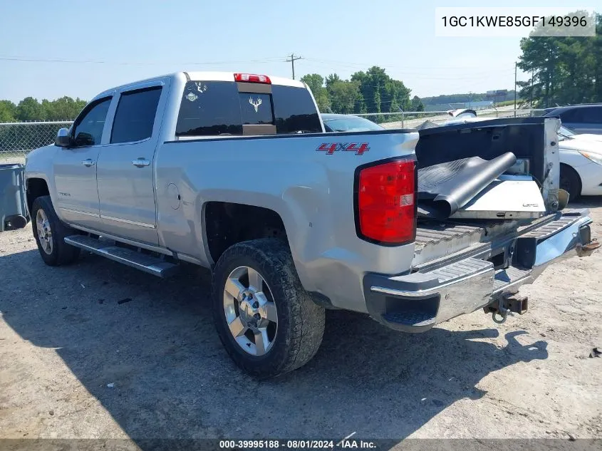 2016 Chevrolet Silverado 2500Hd Ltz VIN: 1GC1KWE85GF149396 Lot: 39995188