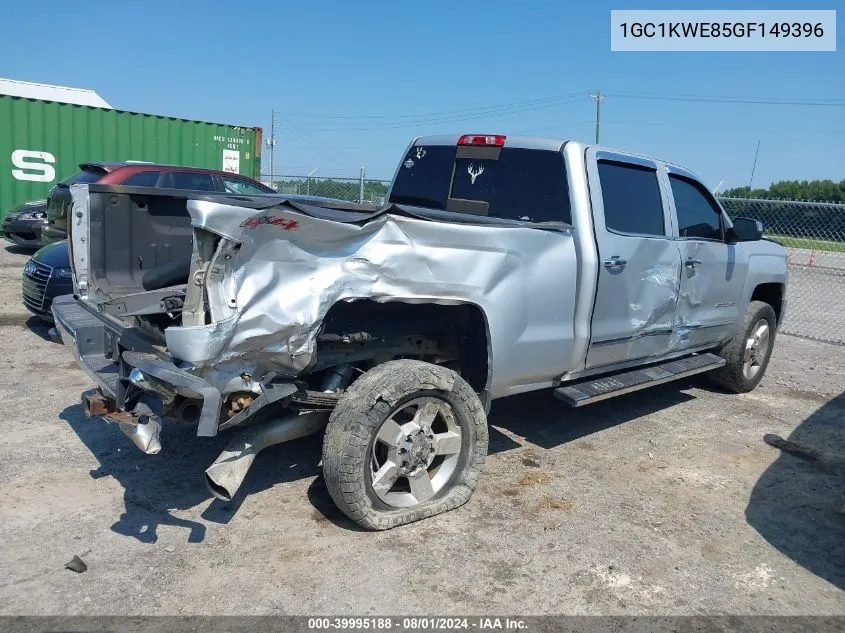 2016 Chevrolet Silverado 2500Hd Ltz VIN: 1GC1KWE85GF149396 Lot: 39995188