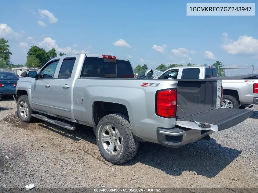 1GCVKREC7GZ243947 2016 Chevrolet Silverado 1500 2Lt