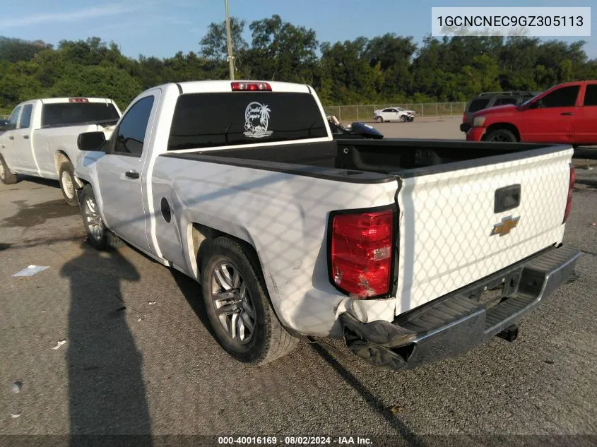 2016 Chevrolet Silverado 1500 Ls VIN: 1GCNCNEC9GZ305113 Lot: 40016169