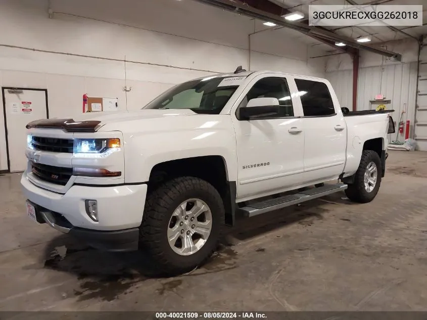 2016 Chevrolet Silverado 1500 2Lt VIN: 3GCUKRECXGG262018 Lot: 40021509