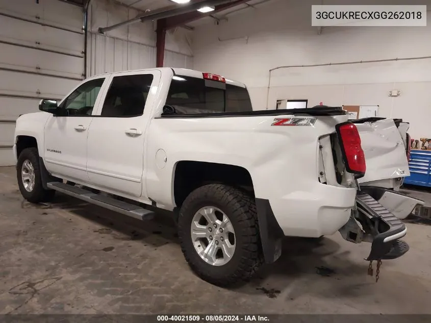 3GCUKRECXGG262018 2016 Chevrolet Silverado 1500 2Lt