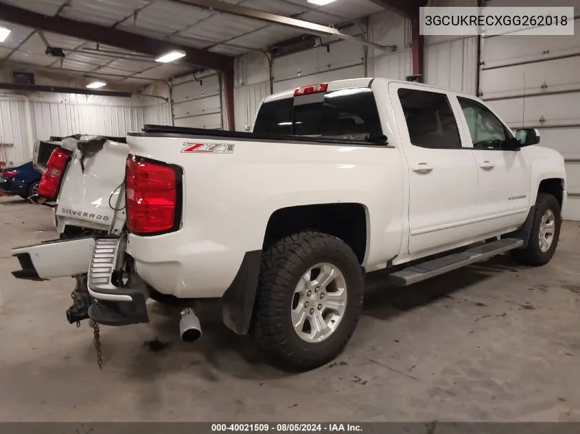 3GCUKRECXGG262018 2016 Chevrolet Silverado 1500 2Lt