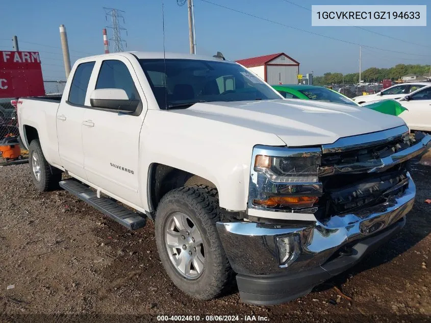 1GCVKREC1GZ194633 2016 Chevrolet Silverado 1500 1Lt