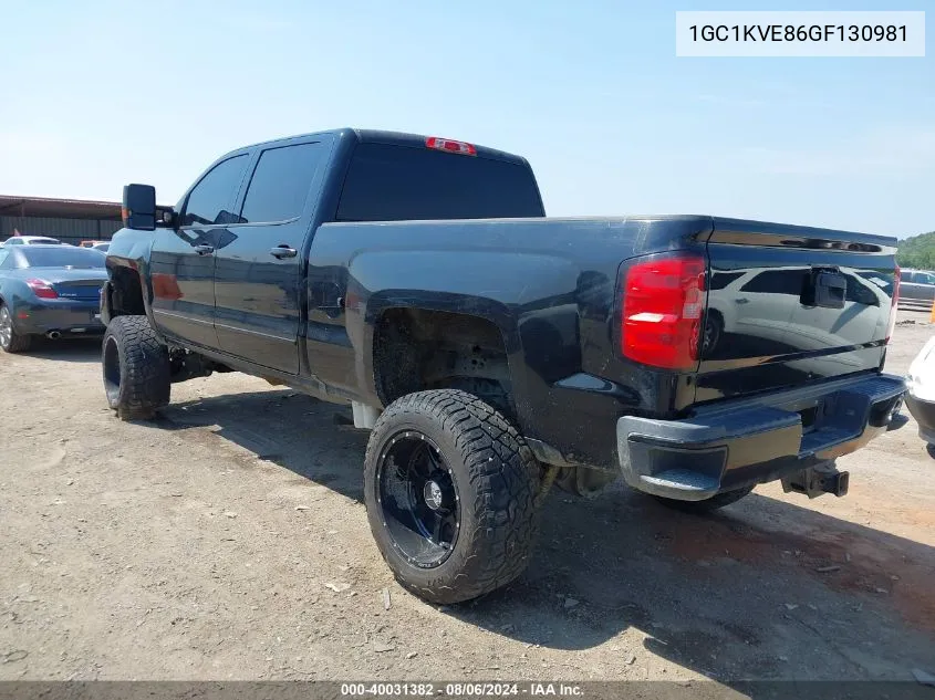 1GC1KVE86GF130981 2016 Chevrolet Silverado 2500Hd Lt