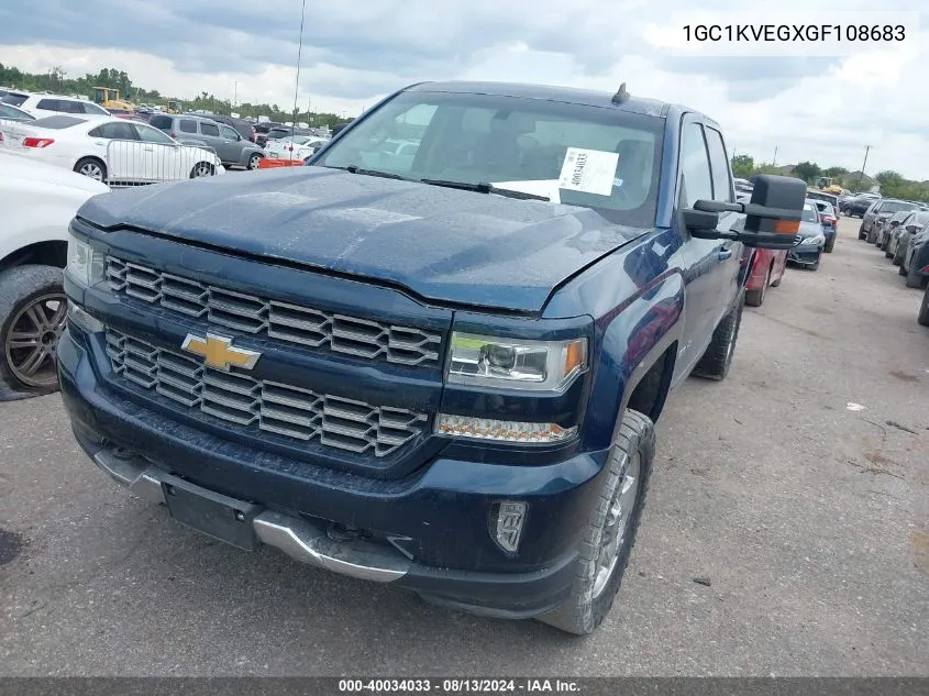 2016 Chevrolet Silverado 2500Hd Lt VIN: 1GC1KVEGXGF108683 Lot: 40034033