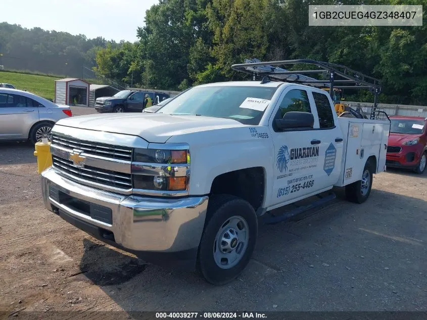 2016 Chevrolet Silverado 2500Hd Wt VIN: 1GB2CUEG4GZ348407 Lot: 40039277