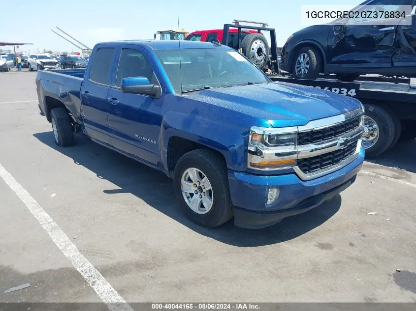 1GCRCREC2GZ378834 2016 Chevrolet Silverado 1500 1Lt