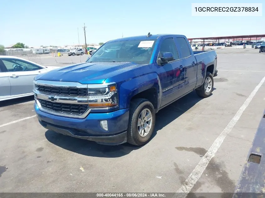 1GCRCREC2GZ378834 2016 Chevrolet Silverado 1500 1Lt