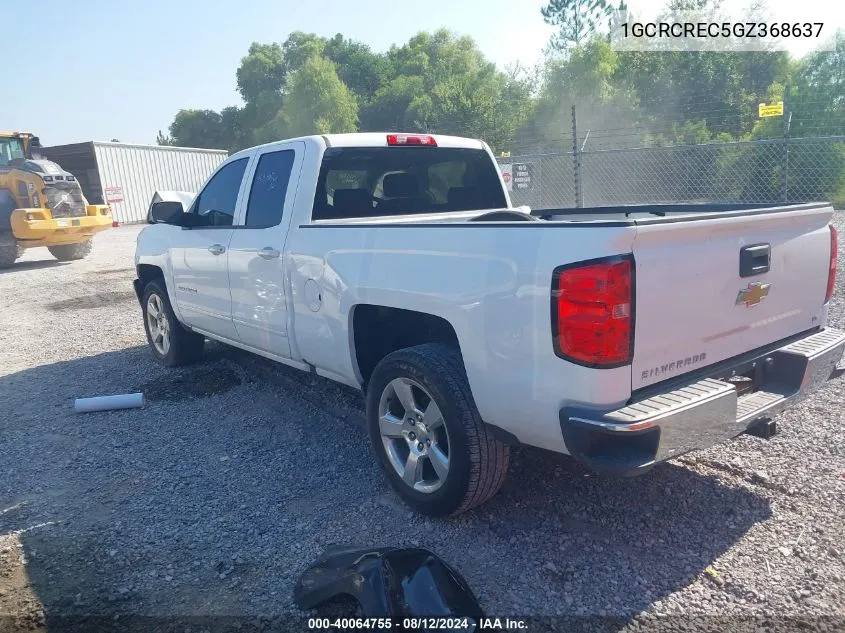 1GCRCREC5GZ368637 2016 Chevrolet Silverado 1500 1Lt