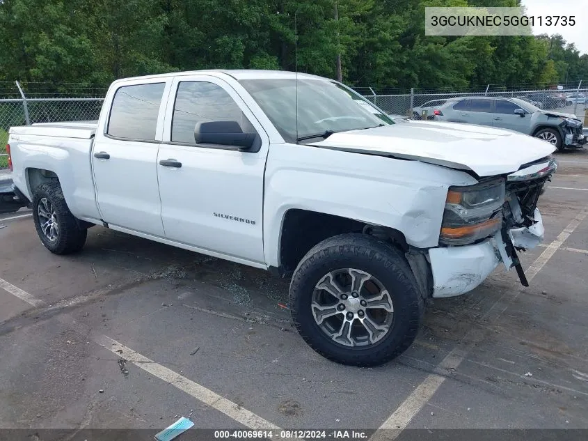 3GCUKNEC5GG113735 2016 Chevrolet Silverado 1500 Wt