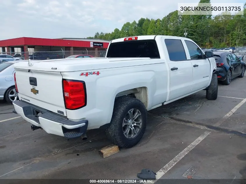 2016 Chevrolet Silverado 1500 Wt VIN: 3GCUKNEC5GG113735 Lot: 40069614