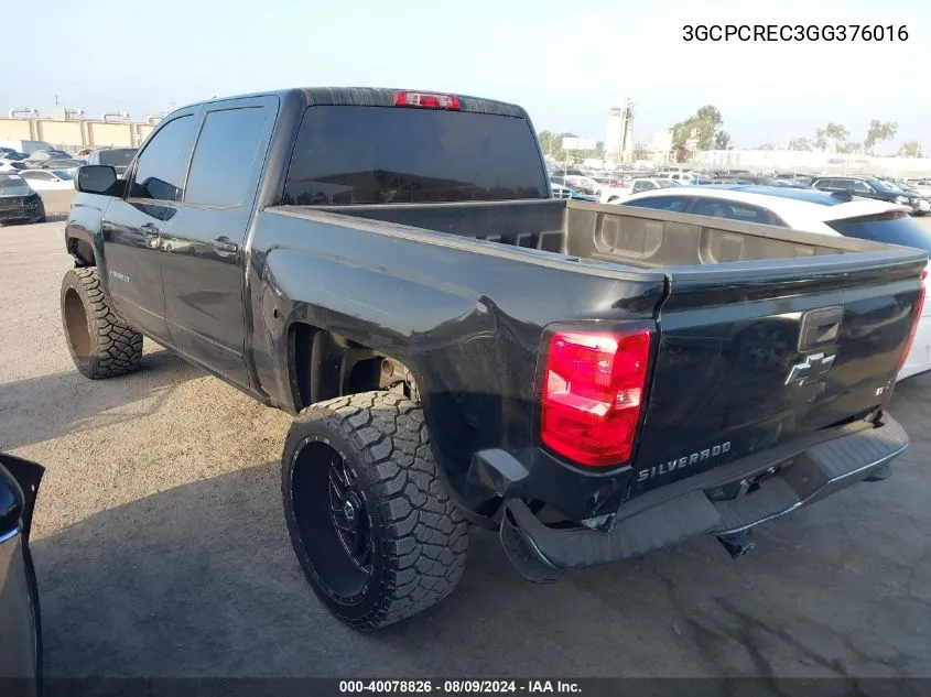 3GCPCREC3GG376016 2016 Chevrolet Silverado 1500 1Lt