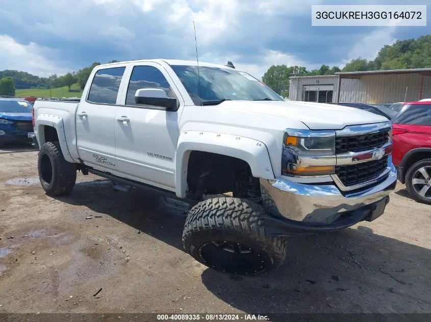 2016 Chevrolet Silverado 1500 1Lt VIN: 3GCUKREH3GG164072 Lot: 40089335