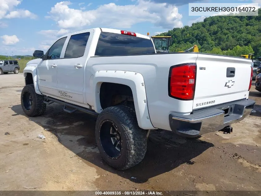 2016 Chevrolet Silverado 1500 1Lt VIN: 3GCUKREH3GG164072 Lot: 40089335