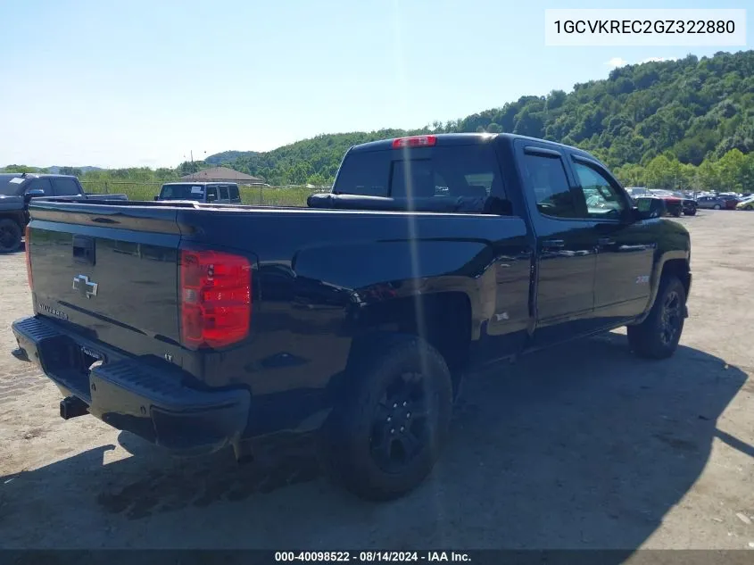 1GCVKREC2GZ322880 2016 Chevrolet Silverado 1500 2Lt