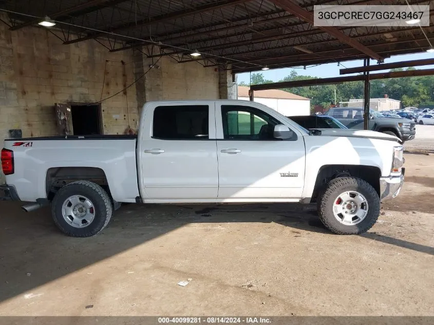 2016 Chevrolet Silverado 1500 1Lt VIN: 3GCPCREC7GG243467 Lot: 40099281