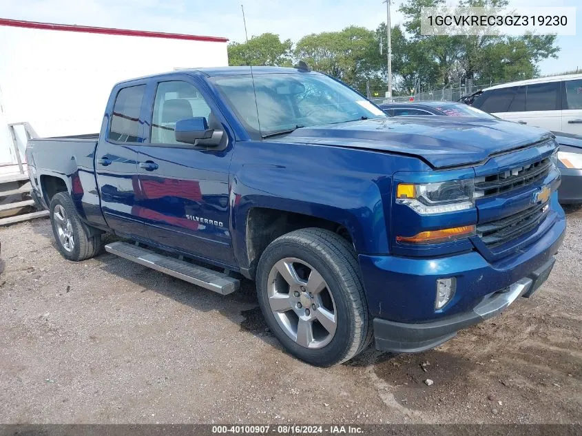 2016 Chevrolet Silverado 1500 2Lt VIN: 1GCVKREC3GZ319230 Lot: 40100907