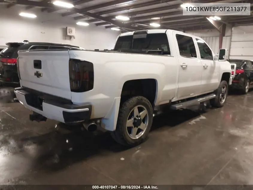 2016 Chevrolet Silverado 2500Hd Ltz VIN: 1GC1KWE85GF211377 Lot: 40107047