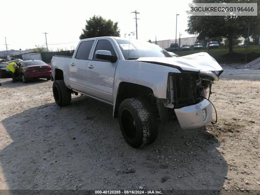 2016 Chevrolet Silverado 1500 2Lt VIN: 3GCUKREC2GG196466 Lot: 40120285